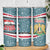 Syria Christmas Skinny Tumbler with National Flag Motif, Coat of Arms Eagle, and Festive Snowflake Pattern - Wonder Print Shop