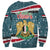Syria Christmas Sweatshirt with National Flag Motif, Coat of Arms Eagle, and Festive Snowflake Pattern - Wonder Print Shop