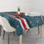 Syria Christmas Tablecloth with National Flag Motif, Coat of Arms Eagle, and Festive Snowflake Pattern - Wonder Print Shop