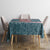 Syria Christmas Tablecloth with National Flag Motif, Coat of Arms Eagle, and Festive Snowflake Pattern - Wonder Print Shop