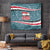 Syria Christmas Tapestry with National Flag Motif, Coat of Arms Eagle, and Festive Snowflake Pattern - Wonder Print Shop