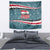 Syria Christmas Tapestry with National Flag Motif, Coat of Arms Eagle, and Festive Snowflake Pattern - Wonder Print Shop