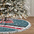 Syria Christmas Tree Skirt with National Flag Motif, Coat of Arms Eagle, and Festive Snowflake Pattern - Wonder Print Shop