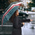 Syria Christmas Umbrella with National Flag Motif, Coat of Arms Eagle, and Festive Snowflake Pattern - Wonder Print Shop