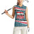 Syria Christmas Women Sleeveless Polo Shirt with National Flag Motif, Coat of Arms Eagle, and Festive Snowflake Pattern - Wonder Print Shop