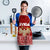 Syria Christmas Apron with Golden Eagle Emblem Christmas Camel Scene - Wonder Print Shop
