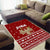 Syria Christmas Area Rug with Golden Eagle Emblem Christmas Camel Scene - Wonder Print Shop