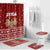 Syria Christmas Bathroom Set with Golden Eagle Emblem Christmas Camel Scene - Wonder Print Shop