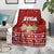 Syria Christmas Blanket with Golden Eagle Emblem Christmas Camel Scene - Wonder Print Shop