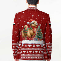 Syria Christmas Blazer with Golden Eagle Emblem Christmas Camel Scene - Wonder Print Shop