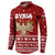 Syria Christmas Button Sweatshirt with Golden Eagle Emblem Christmas Camel Scene - Wonder Print Shop