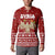 Syria Christmas Button Sweatshirt with Golden Eagle Emblem Christmas Camel Scene - Wonder Print Shop