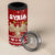 Syria Christmas 4 in 1 Can Cooler Tumbler with Golden Eagle Emblem Christmas Camel Scene - Wonder Print Shop