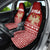 Syria Christmas Car Seat Cover with Golden Eagle Emblem Christmas Camel Scene - Wonder Print Shop