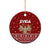 Syria Christmas Ceramic Ornament with Golden Eagle Emblem Christmas Camel Scene - Wonder Print Shop