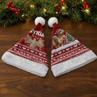 Syria Christmas Santa Hat with Golden Eagle Emblem Christmas Camel Scene - Wonder Print Shop