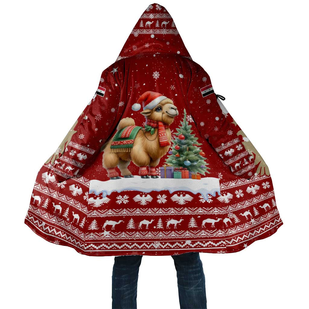 Syria Christmas Cloak with Golden Eagle Emblem Christmas Camel Scene - Wonder Print Shop
