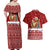 Syria Christmas Couples Matching Off Shoulder Maxi Dress and Hawaiian Shirt with Golden Eagle Emblem Christmas Camel Scene - Wonder Print Shop