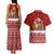 Syria Christmas Couples Matching Tank Maxi Dress and Hawaiian Shirt with Golden Eagle Emblem Christmas Camel Scene - Wonder Print Shop