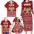 Syria Christmas Family Matching Long Sleeve Bodycon Dress and Hawaiian Shirt with Golden Eagle Emblem Christmas Camel Scene - Wonder Print Shop