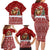 Syria Christmas Family Matching Long Sleeve Bodycon Dress and Hawaiian Shirt with Golden Eagle Emblem Christmas Camel Scene - Wonder Print Shop