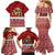 Syria Christmas Family Matching Mermaid Dress and Hawaiian Shirt with Golden Eagle Emblem Christmas Camel Scene - Wonder Print Shop