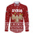 Syria Christmas Family Matching Mermaid Dress and Hawaiian Shirt with Golden Eagle Emblem Christmas Camel Scene - Wonder Print Shop