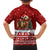 Syria Christmas Family Matching Off The Shoulder Long Sleeve Dress and Hawaiian Shirt with Golden Eagle Emblem Christmas Camel Scene - Wonder Print Shop