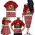 Syria Christmas Family Matching Off The Shoulder Long Sleeve Dress and Hawaiian Shirt with Golden Eagle Emblem Christmas Camel Scene - Wonder Print Shop