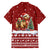 Syria Christmas Family Matching Off The Shoulder Long Sleeve Dress and Hawaiian Shirt with Golden Eagle Emblem Christmas Camel Scene - Wonder Print Shop