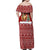 Syria Christmas Family Matching Off Shoulder Maxi Dress and Hawaiian Shirt with Golden Eagle Emblem Christmas Camel Scene - Wonder Print Shop