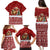 Syria Christmas Family Matching Puletasi and Hawaiian Shirt with Golden Eagle Emblem Christmas Camel Scene - Wonder Print Shop