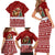 Syria Christmas Family Matching Short Sleeve Bodycon Dress and Hawaiian Shirt with Golden Eagle Emblem Christmas Camel Scene - Wonder Print Shop
