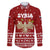 Syria Christmas Family Matching Short Sleeve Bodycon Dress and Hawaiian Shirt with Golden Eagle Emblem Christmas Camel Scene - Wonder Print Shop