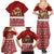 Syria Christmas Family Matching Summer Maxi Dress and Hawaiian Shirt with Golden Eagle Emblem Christmas Camel Scene - Wonder Print Shop