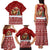 Syria Christmas Family Matching Tank Maxi Dress and Hawaiian Shirt with Golden Eagle Emblem Christmas Camel Scene - Wonder Print Shop