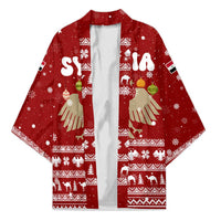 Syria Christmas Kimono with Golden Eagle Emblem Christmas Camel Scene - Wonder Print Shop