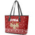 Syria Christmas Leather Tote Bag with Golden Eagle Emblem Christmas Camel Scene - Wonder Print Shop