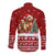 Syria Christmas Long Sleeve Button Shirt with Golden Eagle Emblem Christmas Camel Scene - Wonder Print Shop
