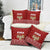Syria Christmas Pillow Cover with Golden Eagle Emblem Christmas Camel Scene - Wonder Print Shop