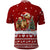 Syria Christmas Polo Shirt with Golden Eagle Emblem Christmas Camel Scene - Wonder Print Shop
