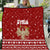 Syria Christmas Quilt with Golden Eagle Emblem Christmas Camel Scene - Wonder Print Shop