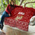 Syria Christmas Quilt with Golden Eagle Emblem Christmas Camel Scene - Wonder Print Shop