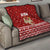 Syria Christmas Quilt with Golden Eagle Emblem Christmas Camel Scene - Wonder Print Shop