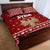 Syria Christmas Quilt Bed Set with Golden Eagle Emblem Christmas Camel Scene - Wonder Print Shop