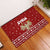 Syria Christmas Rubber Doormat with Golden Eagle Emblem Christmas Camel Scene - Wonder Print Shop