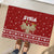 Syria Christmas Rubber Doormat with Golden Eagle Emblem Christmas Camel Scene - Wonder Print Shop