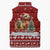 Syria Christmas Sleeveless Puffer Jacket with Golden Eagle Emblem Christmas Camel Scene - Wonder Print Shop