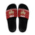 Syria Christmas Slide Sandals with Golden Eagle Emblem Christmas Camel Scene - Wonder Print Shop