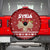 Syria Christmas Spare Tire Cover with Golden Eagle Emblem Christmas Camel Scene - Wonder Print Shop